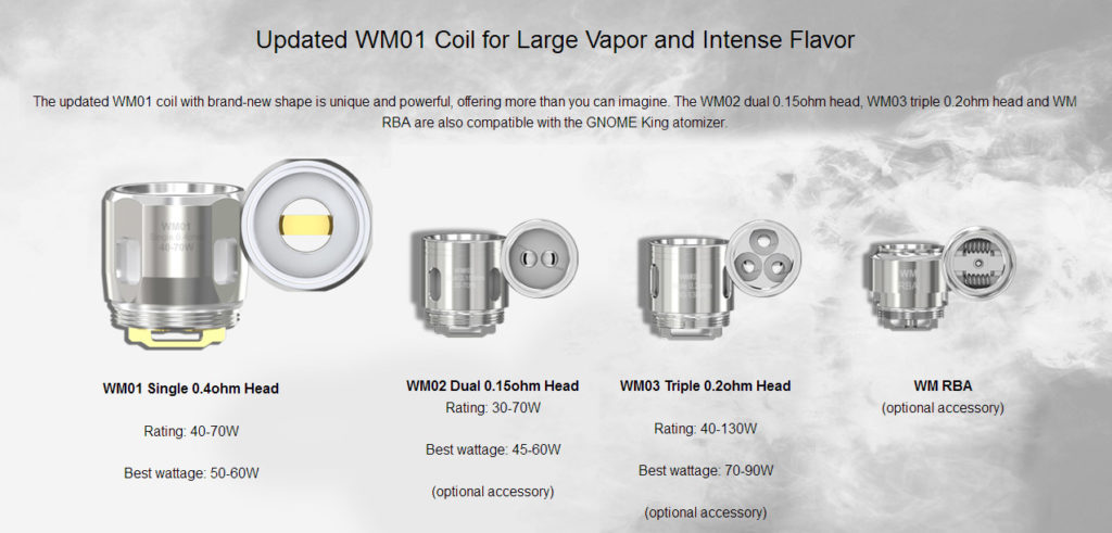 WM01 coil for Wismec Gnome King atomizer