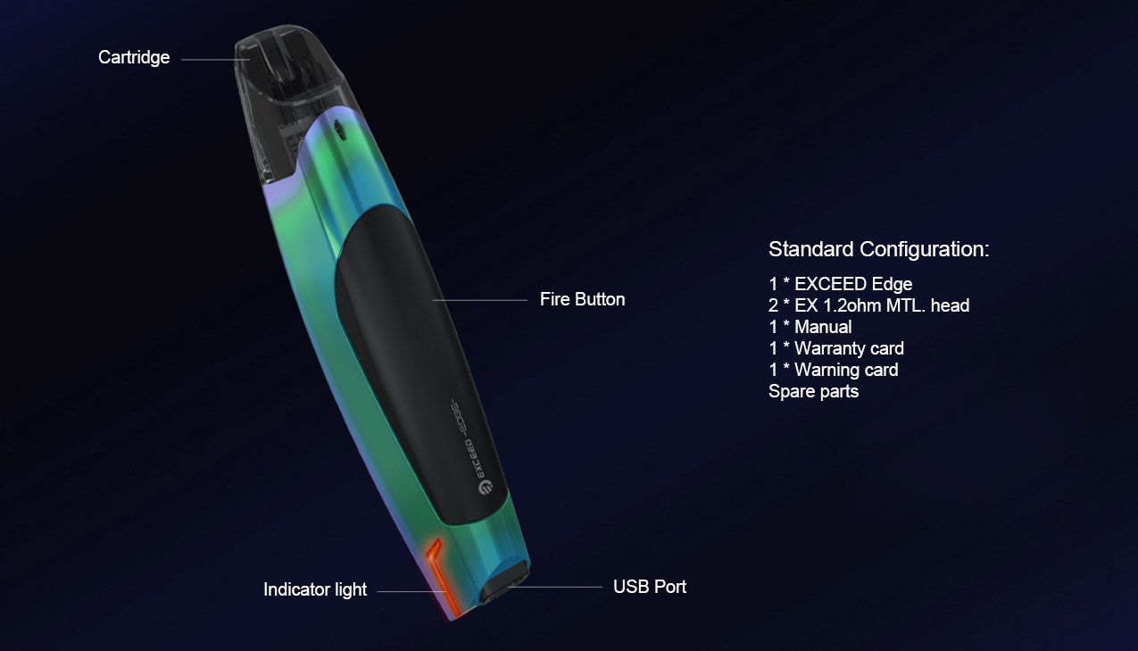 joyetech exceed edge kit package content