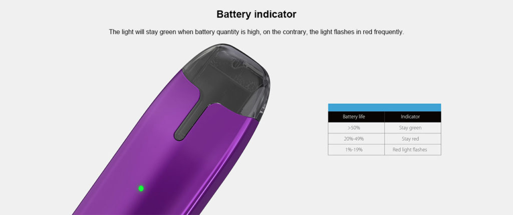 Joyetech Teros Kit battery indicator