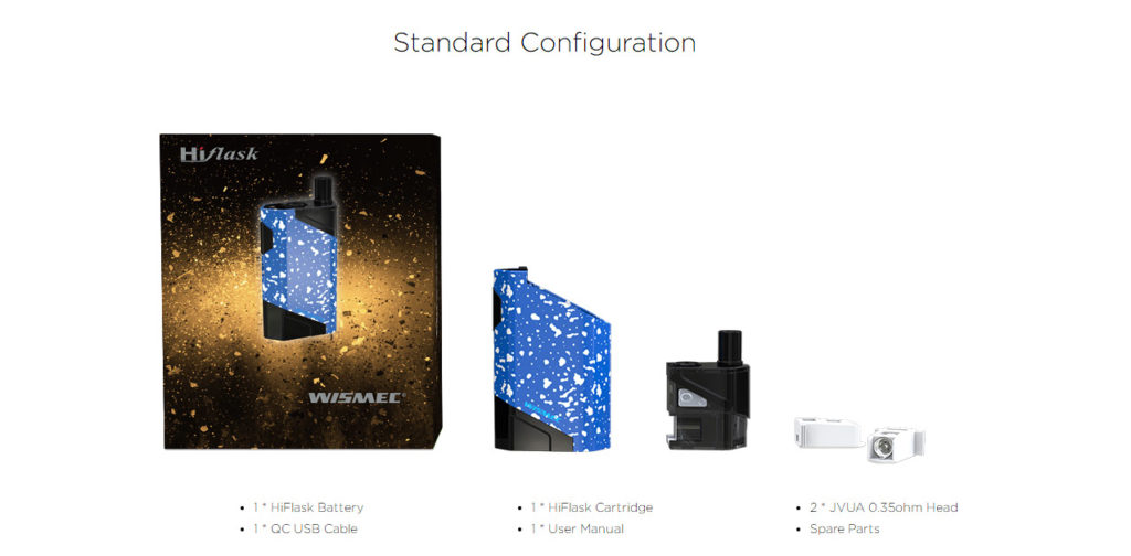 Wismec HiFlask Kit standard configuration