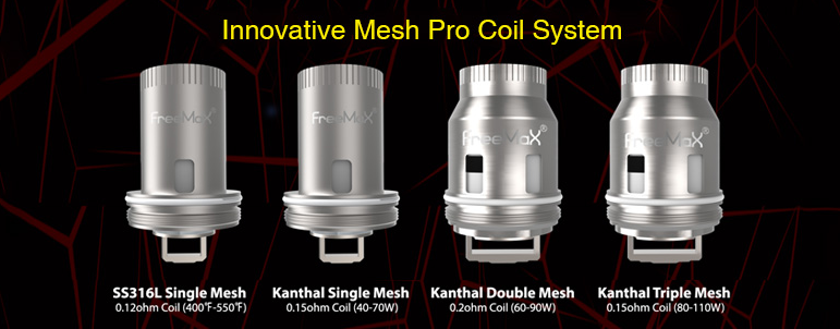Freemax pro tank mesh coils