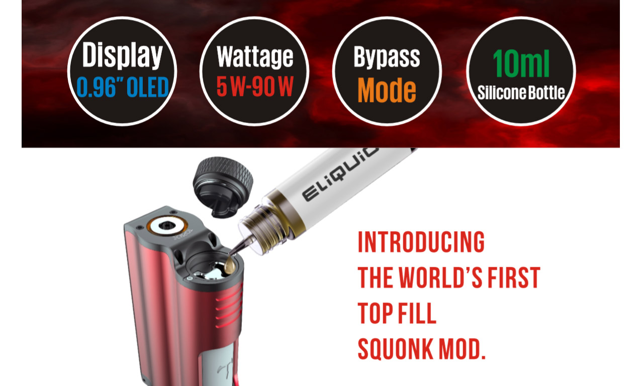 Topside squonk mod specifications