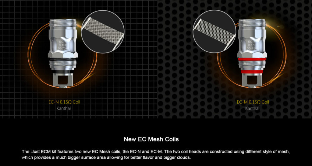 Eleaf iJust ECM Starter Kit New EC Mesh Coils