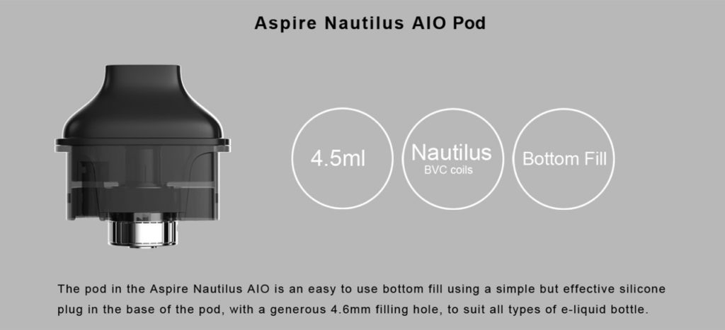 aspire Nautilus AIO pod