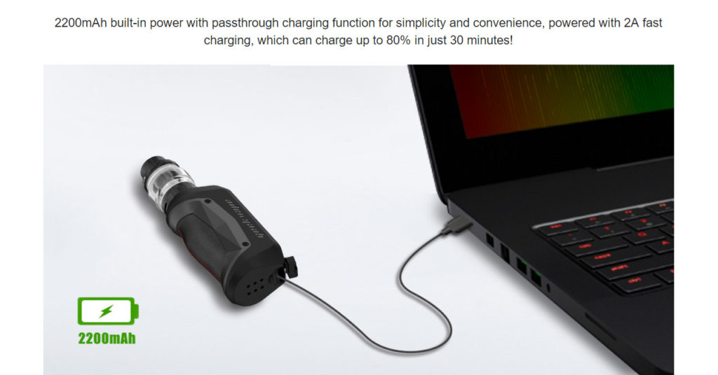 Geekvape Aegis Mini Kit Fast Charging